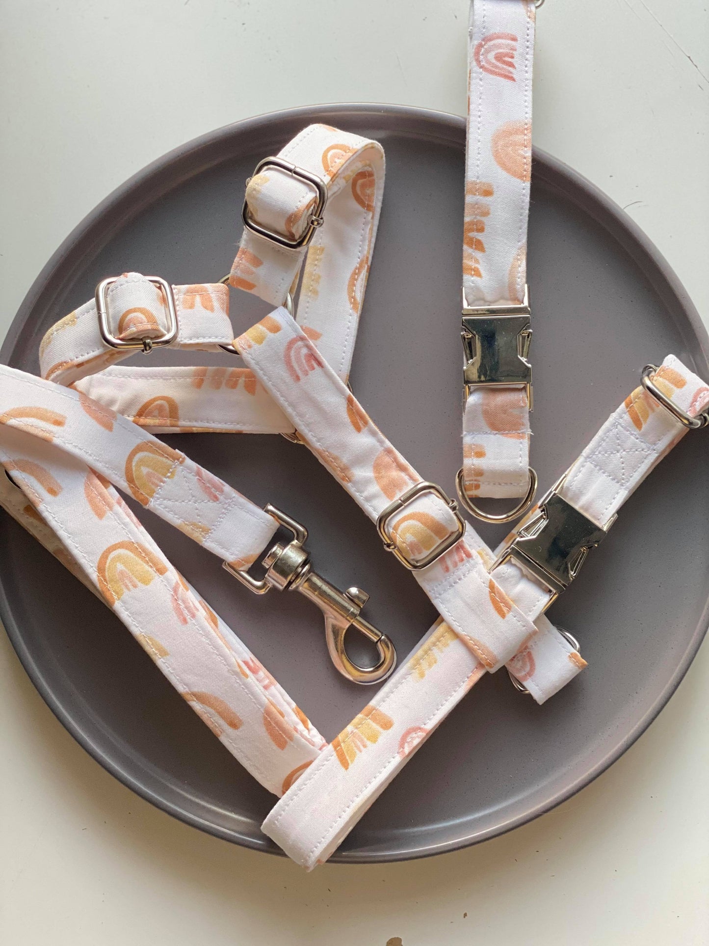 Over the Rainbow Fabric Strap Harness