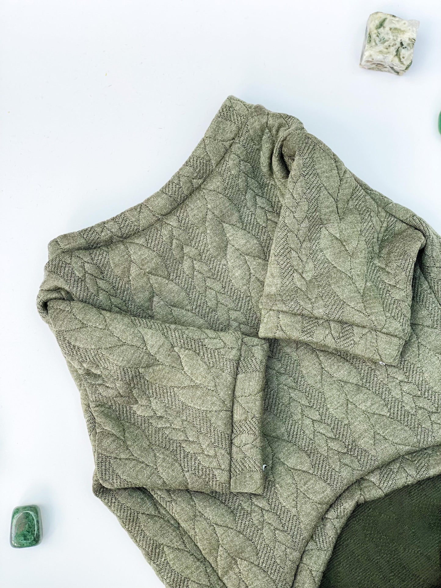 Sage Green Cable Knit Dog Jumper
