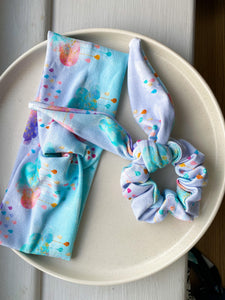 Patterned scrunchie and headband sets *NEW*
