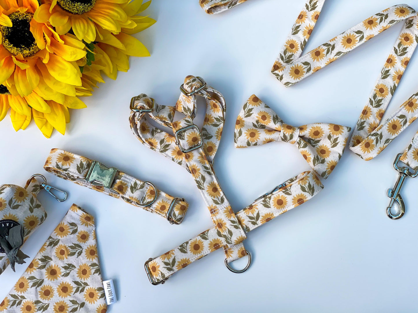 Sunflower Fabric Strap Harness
