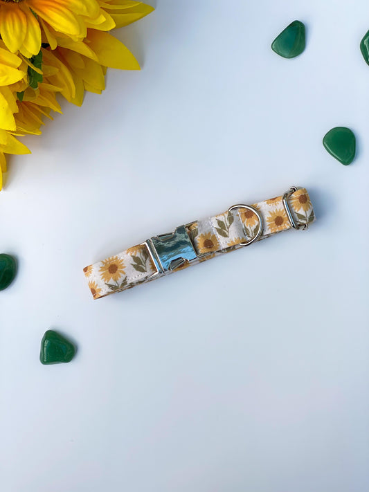 Sunflower Fabric Collar