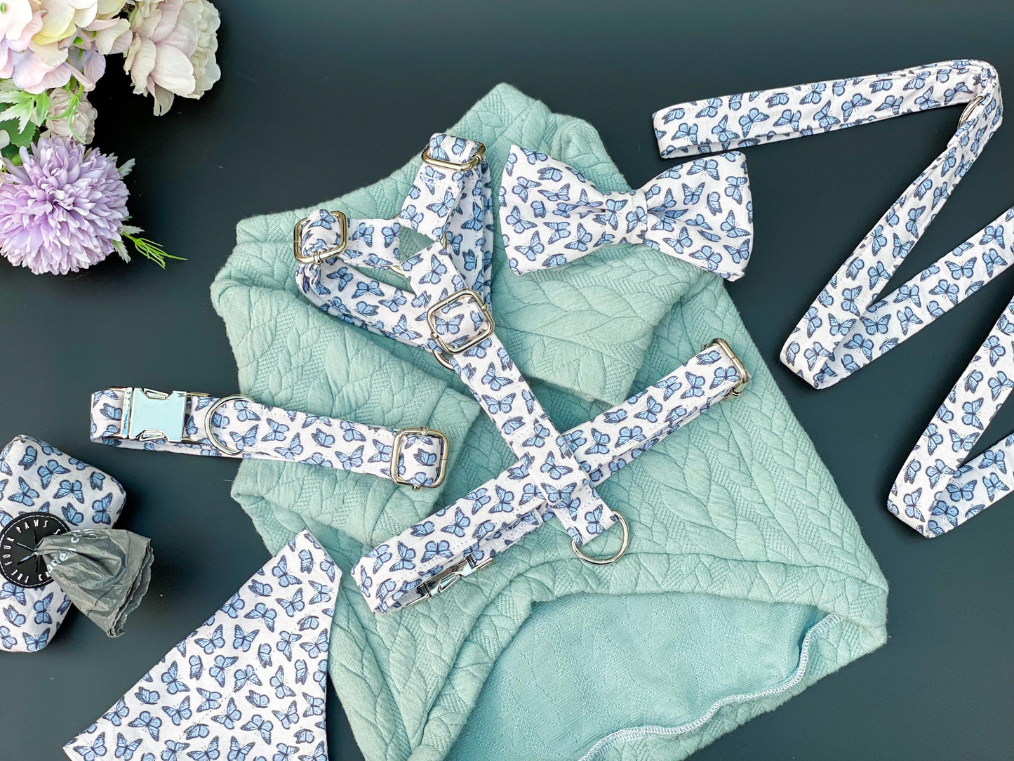Dachshund size Spring collection fabric strap harness