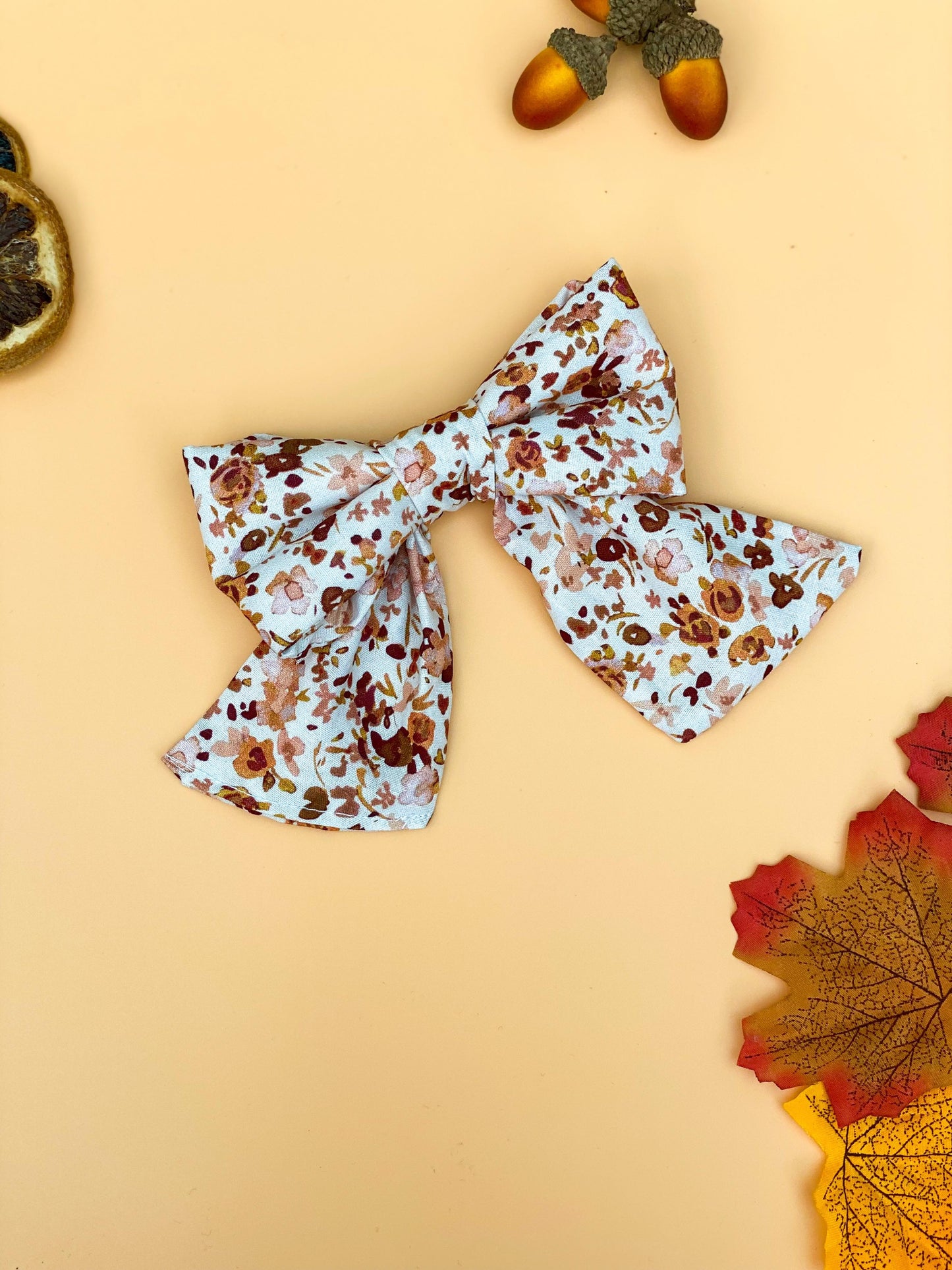 Woodland Wisp Fabric Sailor Bow