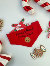 Load image into Gallery viewer, Santa&#39;s Official Cookie Tester Reversible Bandana.