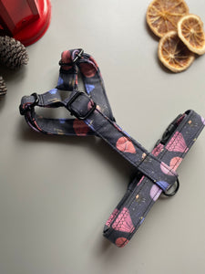 Pink Up Pup and Away Fabric Strap Harness