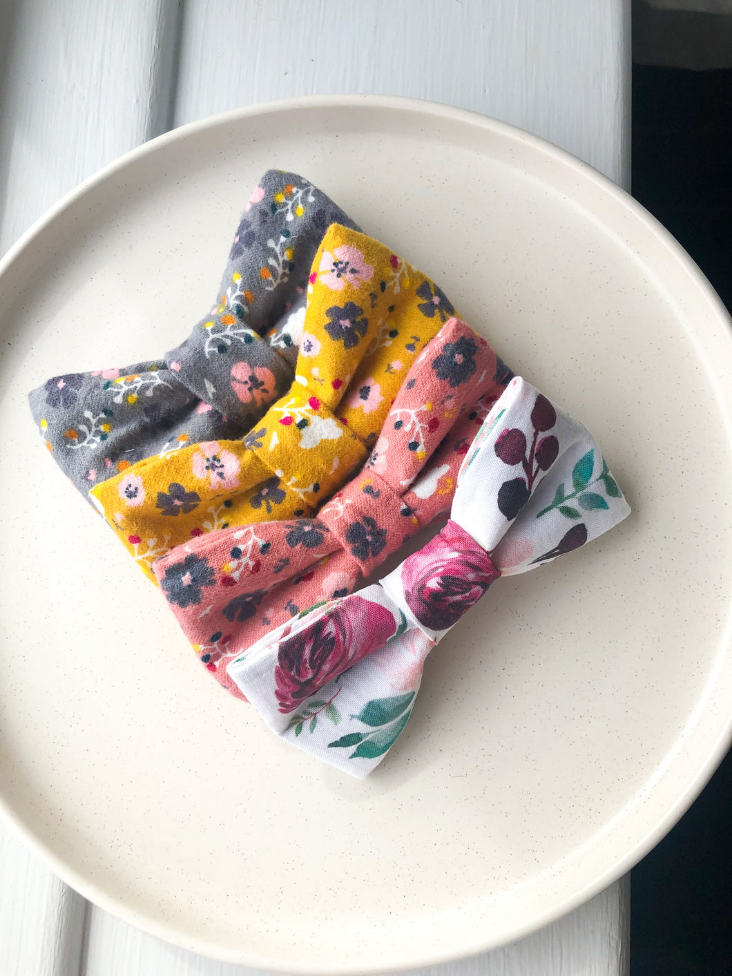 Floral Fabric Bowties