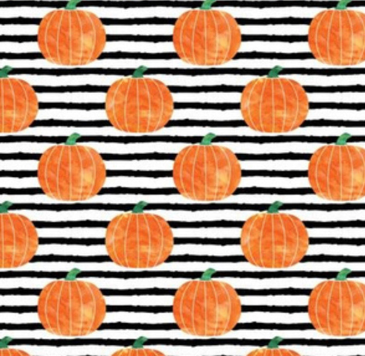 Personalised Pumpkin Stripes Reversible Bandana.