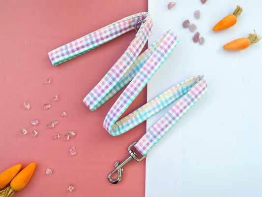 Rainbow Gingham Fabric Lead