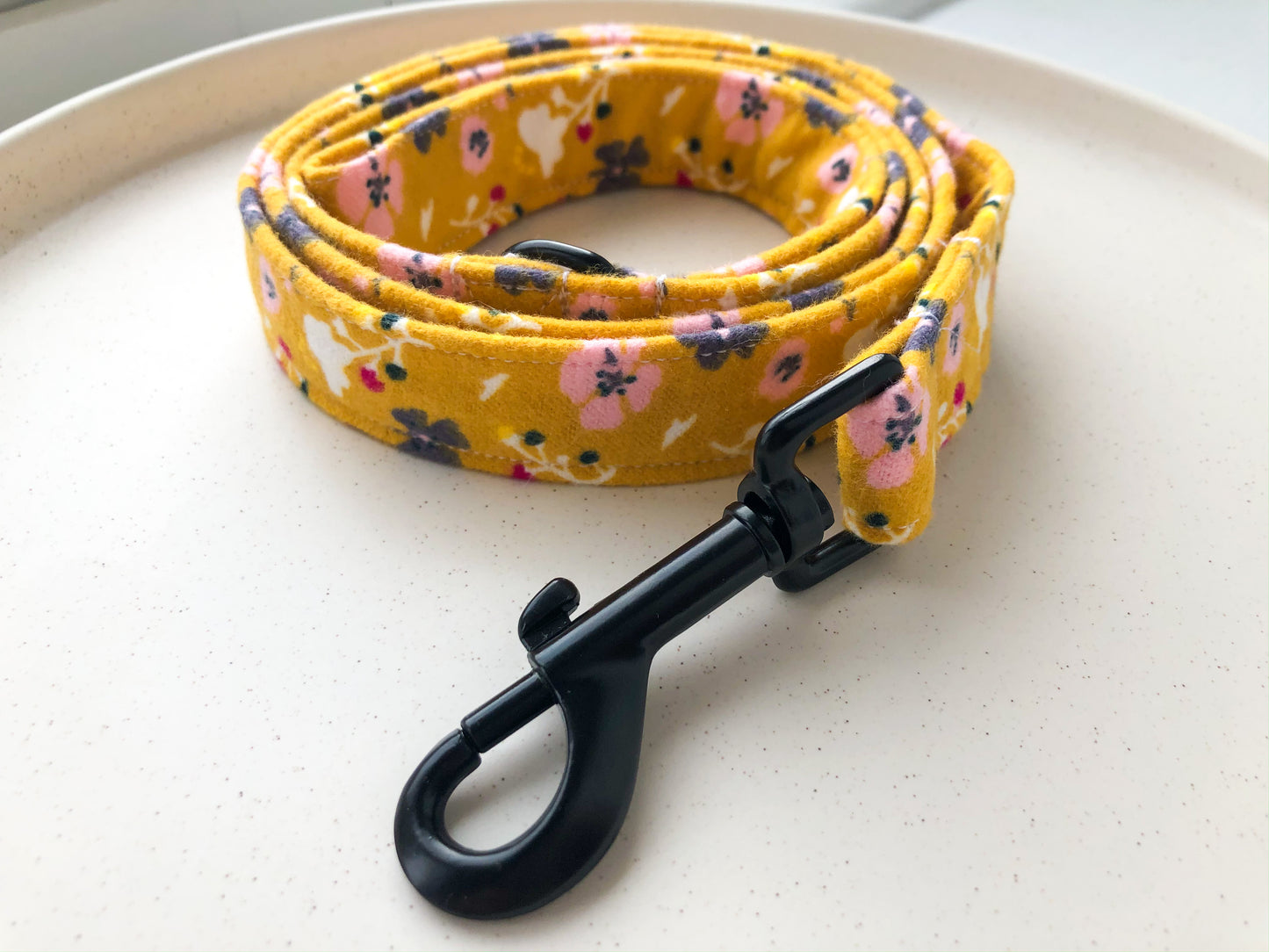 Mustard Ditsy Floral Fabric Lead