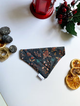 Load image into Gallery viewer, Winter Blossom Bandana, Over the Collar,