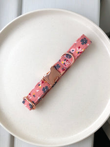 Dusty Pink Ditsy Floral Fabric Collar