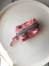 Load image into Gallery viewer, Pink ditsy floral Poo bag holder