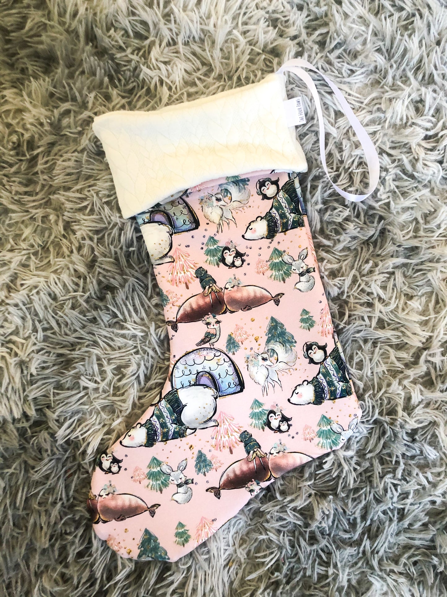 Polar Animals Christmas Stocking