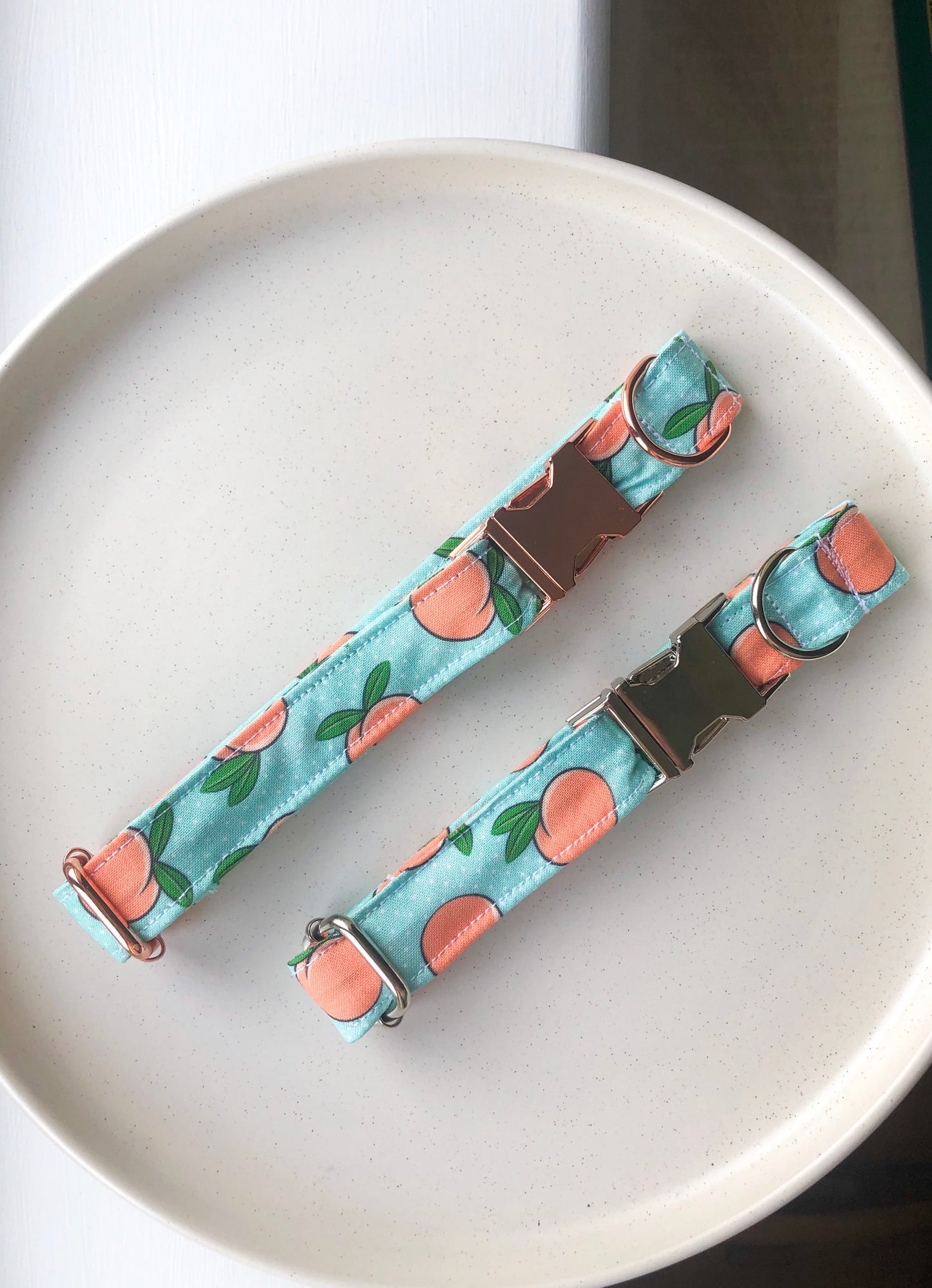 Sweet Peach Fabric Collar