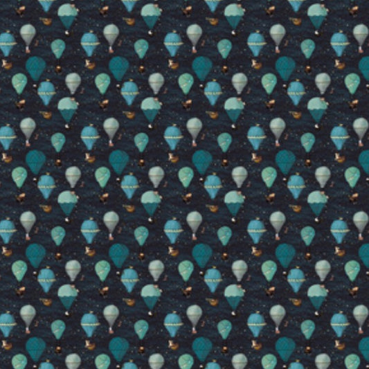 Blue Up Pup and Away Fabric Lead