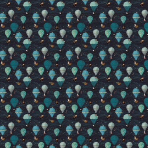 Blue Up Pup and Away Fabric Lead