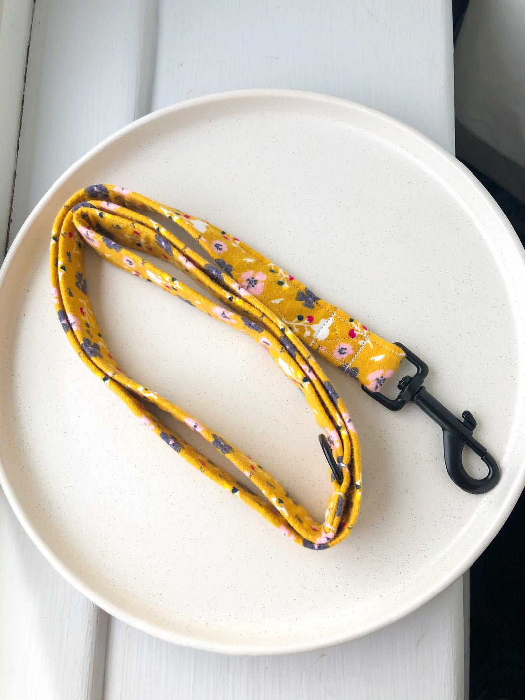 Mustard Ditsy Floral Fabric Lead