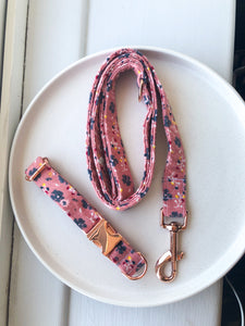 Dusty Pink Ditsy Floral Fabric Lead